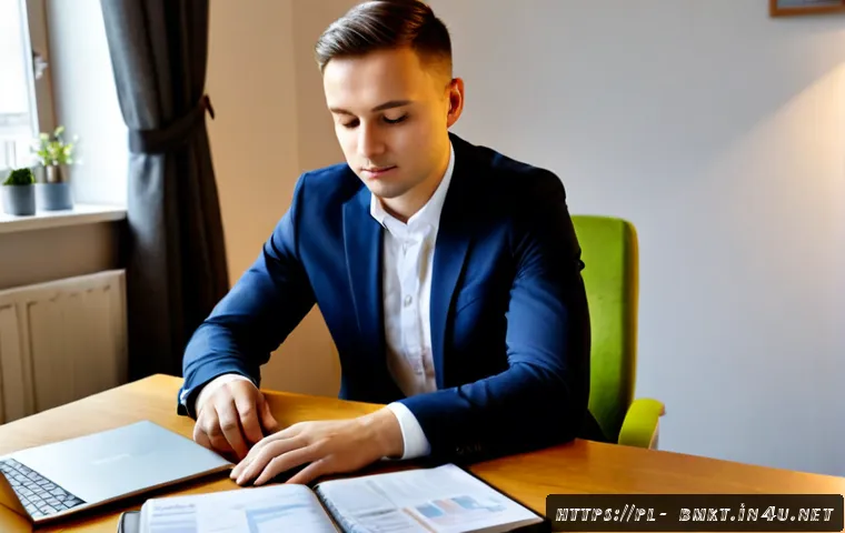 브랜드 마케팅 직무 인터뷰 준비법 - Photorealistic brand marketing job interview preparation scene in a modern Warsaw apartment, confide...